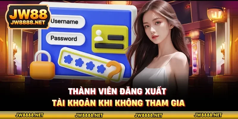 Thành viên đăng xuất tài khoản khi không tham gia