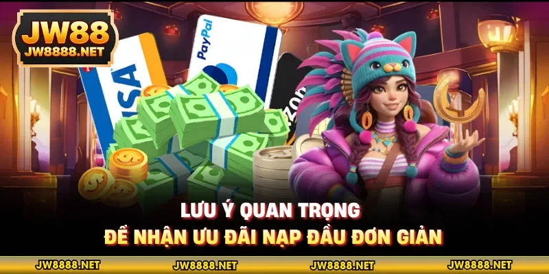 Lưu ý quan trọng để nhận ưu đãi nạp đầu đơn giản